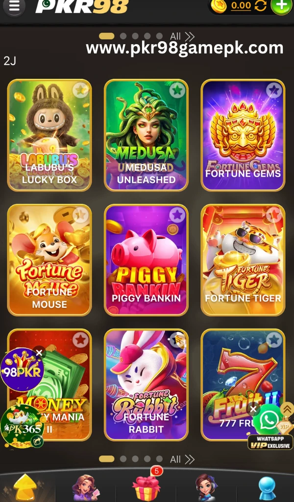 pkr98 casino games
